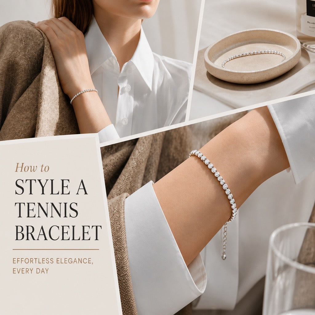 How to Style a Silver or Gold Tennis Bracelet