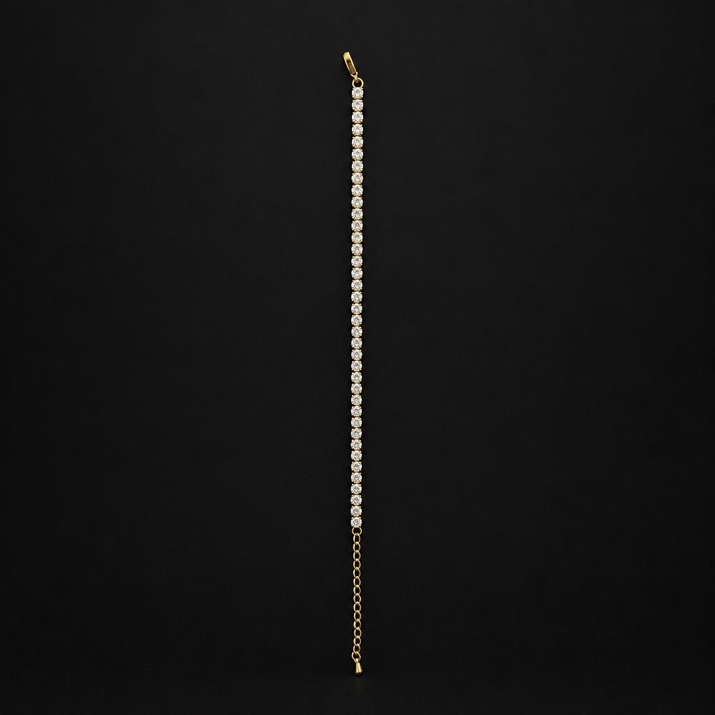 Women’s Gold 4mm Tennis Bracelet (1pc)