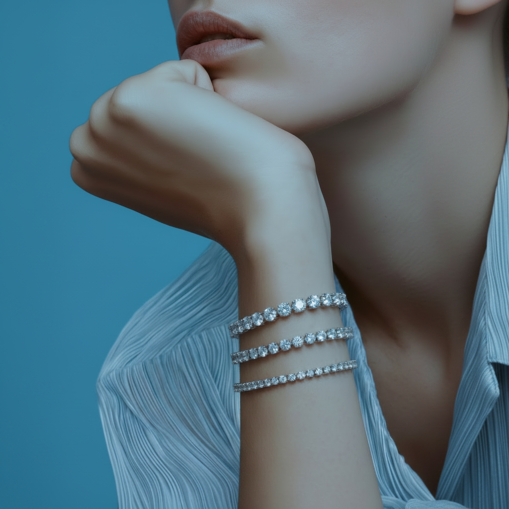 Women’s Silver 5mm Tennis Bracelet (1pc)