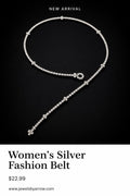 Women’s Silver Fashion Belt