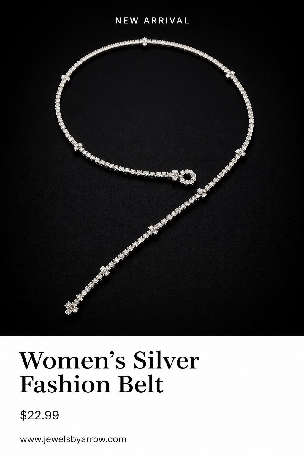 Women’s Silver Fashion Belt