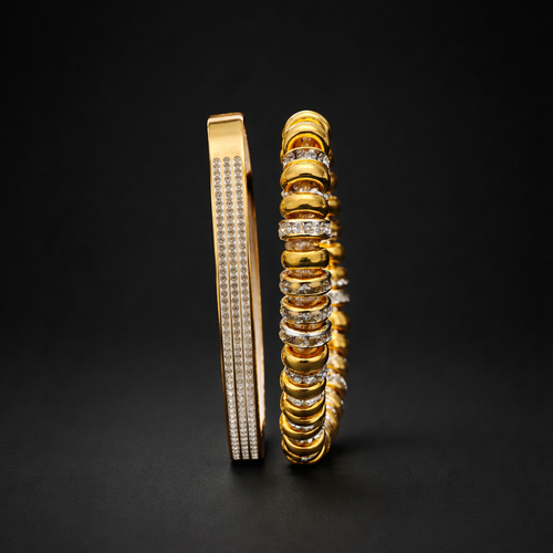 Arrow Fashion Bead and Bangle Bracelets (2 pcs)