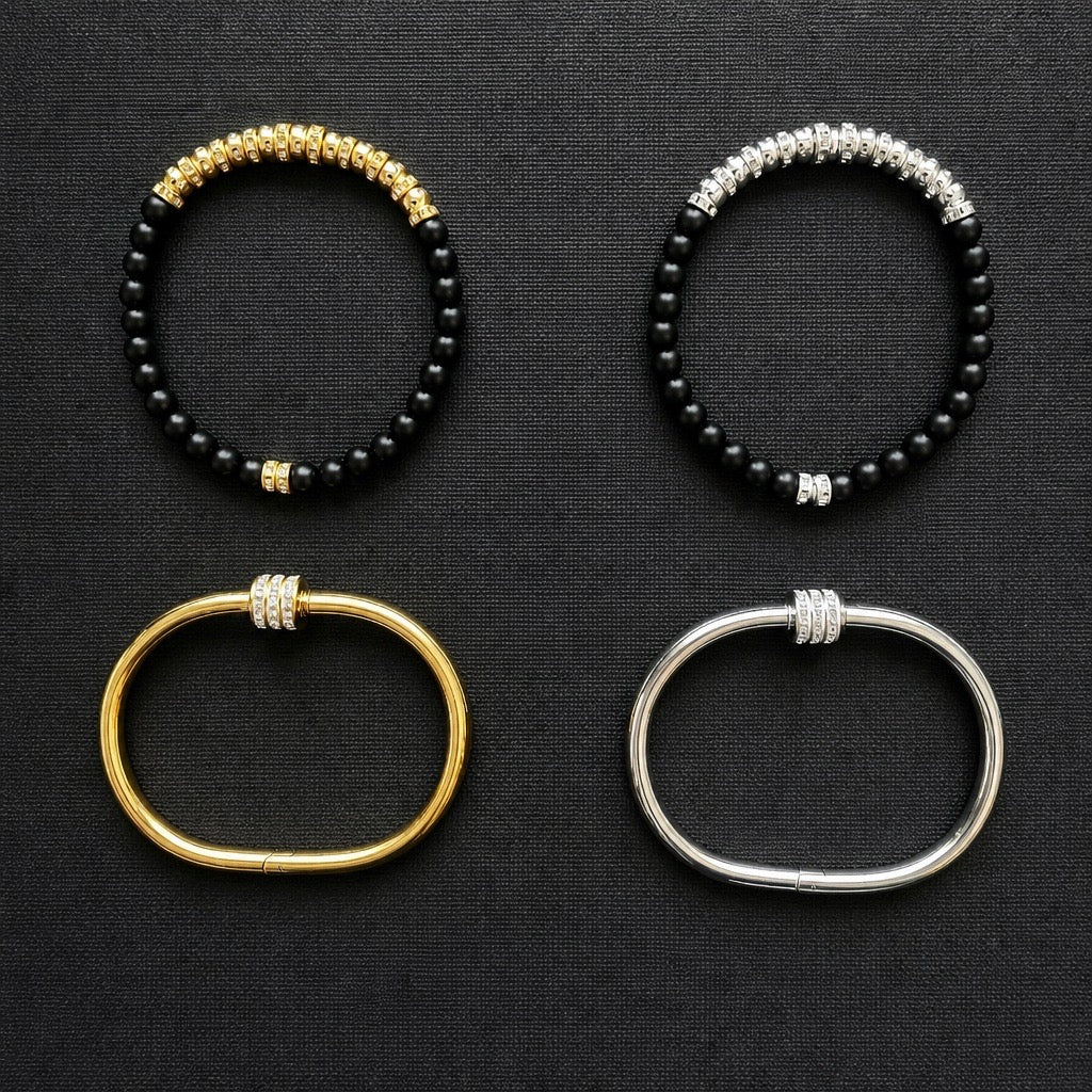 Women’s Stylish Bead/Bangle(2pcs)