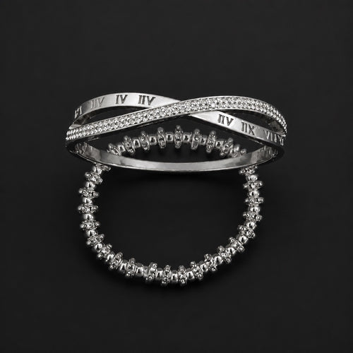 Silver Elegance Bracelets(2pcs)