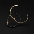 Black & Gold Fun Dangle Bracelets (2pcs)