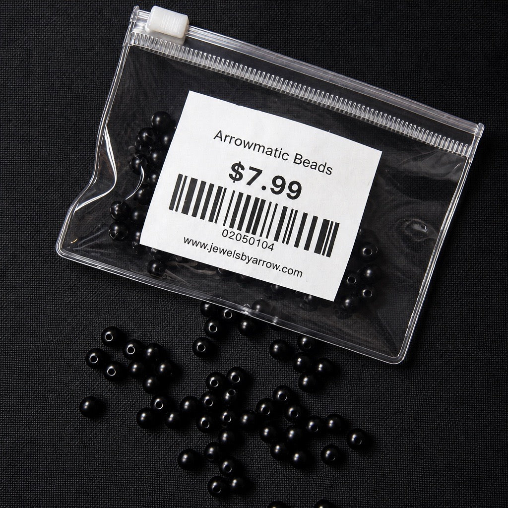 Arrowmatic Beads Black 6mm (120pcs)