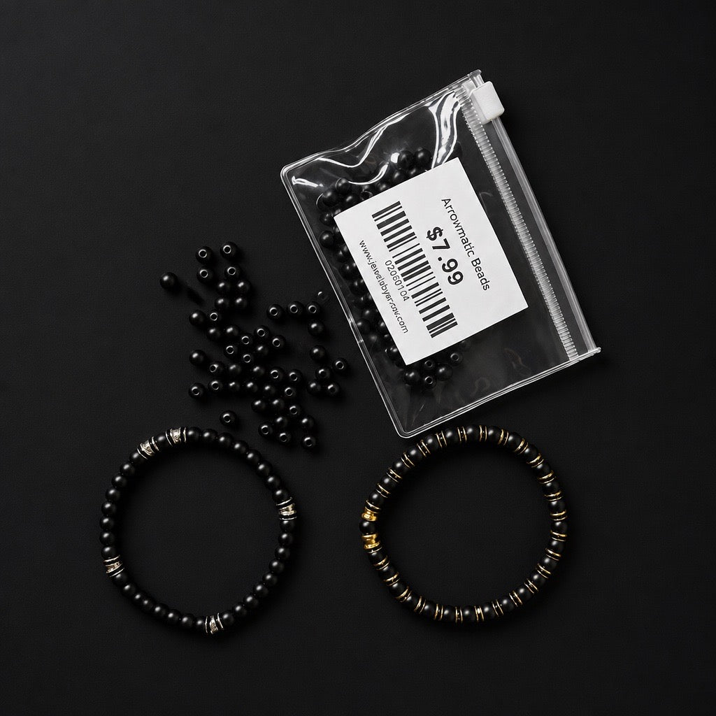 Arrowmatic Beads Black 6mm (120pcs)